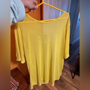 Mesh Crop Duo - Black & Yellow